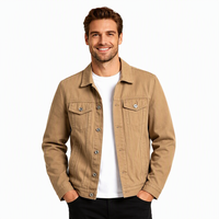 Veste en jean AQTQ OEM sur mesure, design tendance printemps, streetwear, haute qualité, homme, déchirée, boutonnée, coupe-vent, écologique, respirante