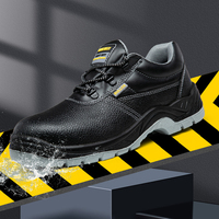Sepatu Konstruksi Sepatu Keselamatan Kerja Sepatu Safety Pria Sepatu Safety Kulit Mikrofiber Baja untuk Pekerja