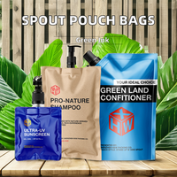 Sacs transparents scellés en BOPP personnalisés, emballage de boissons liquides rechargeables avec bec verseur, pochette aseptique pour jus, eau, gelée