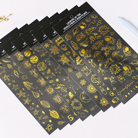 Autocollant en papier kraft imperméable personnalisé avec estampage à chaud en feuille d'or transparente, étiquette transparente avec votre logo