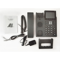 Teléfono de Oficina de Escritorio con Red PSTN+IP POE VoIP SIP, Pantalla de 3.5 Pulgadas, G.711A/U Law/Wi-Fi Capa 2 QoS S135