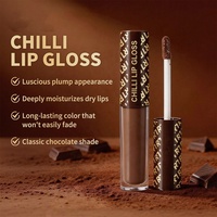 Gloss à lèvres repulpant hydratant, non desséchant, facile à appliquer, marque privée, effet repulpeur instantané chocolat