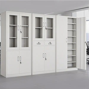 Archivadores metálicos de acero profesional con cerradura, muebles de almacenamiento de capas ajustables para oficina, hogar, clínica, moderno para uso en la cocina - Product Image 1