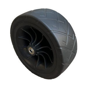 Cheng Jin Vehicles 8 Inch Solid <b>Plastic</b> <b>Wheel</b> With Bearing For Cart And Handcart - Product Image 5