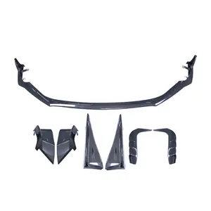 MXGET para Subaru BRZ, Kit de carrocería de fibra de carbono, estilo STI mejorado, difusor de labios de parachoques delantero, falda lateral, ángulo de envoltura de parachoques