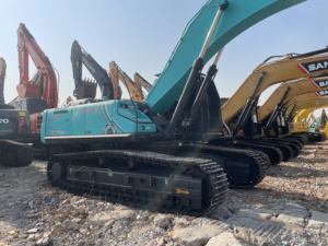 Kobelco SK350 segunda mano sobre orugas 35 TON alta calidad CE con el precio más barato Japón Original usado excavadora pesada - Product Image 3