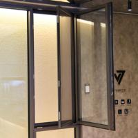 Ventana Horizontal Abatible de Aluminio y Aleación de Aluminio Insonorizada para Exterior, Venta al por Mayor de Fábrica, para Sala de Estar, Exteriores y Villas