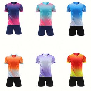 Factory High Quality Soft Breathable Quick Dry Plus Size Adult Wear <b>Red</b> Soccer Kits Uniform With Team Logo 100% Polyester - Product Image 1