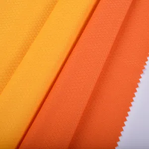 Wholesale Knitting 100%polyester Bird Eye Jacquard Football Grid Interlock Mesh Fabric For Football Suit