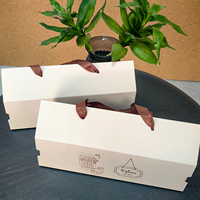 Sac en papier personnalisé, boîte à biscuits portable, emballage pour pâtisserie et desserts, design gratuit, taille et motif, vente en gros