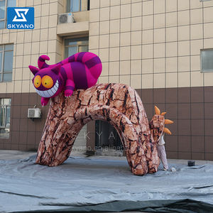 Arc d'entrée de scène gonflable <span class=keywords><strong>Alice</strong></span> au pays des merveilles chat de dessin animé gonflable - Product Image 3