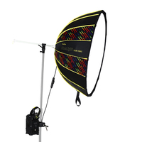 Nouveau NiceFoto DL80-1000A premier 100 watts au monde RGBWW Portable alimenté par batterie assez doux parapluie lumière pour la vidéographie