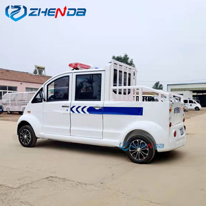 Heavy-Duty Low-Speed Security <b>Utility</b> Cart with Warning Light <b>Bar</b> for Community and Campus Patrol - Product Image 2