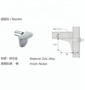 Bán hàng tốt Nickel Kệ hỗ trợ chân kệ gỗ chốt phần cứng phù hợp - Product Image 3