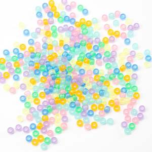 500 Grams/Bag Acrylic Mix Color <strong>Pony</strong> <strong>Beads</strong> 6x8mm Bulk Glow in the Dark for Necklace Friendship Bracelet Making Hair <strong>Beads</strong> - Product Image 3