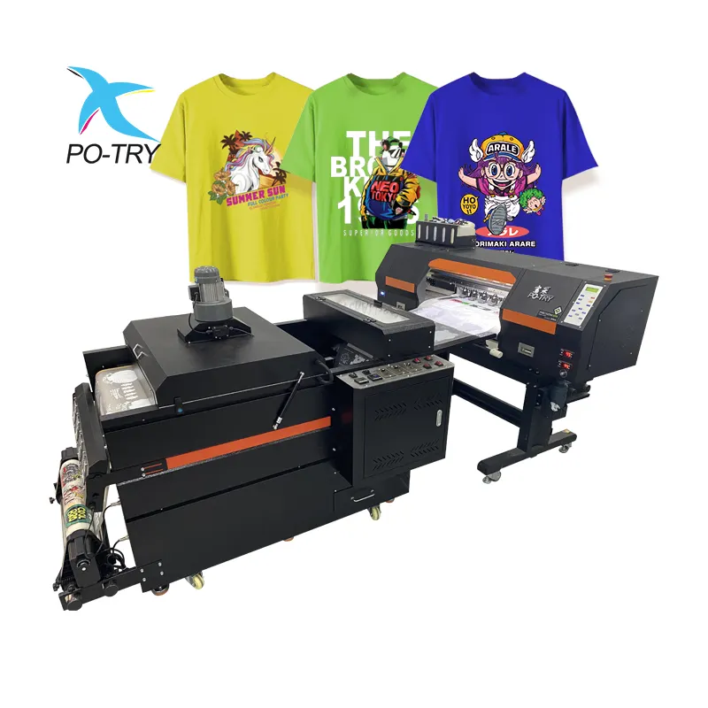 POTRY Logo Nhãn Mực Pigment Mực Trắng I3200 2 Đầu In A2 60Cm Dtf Máy In Cho T-shirt