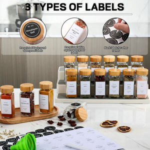 <span class=keywords><strong>Barattolo</strong></span> in Vetro Riciclabile da 120ML per <span class=keywords><strong>Spezie</strong></span>, Contenitori per Condimenti, Saliera e Pepiera, Organizzatore per <span class=keywords><strong>Spezie</strong></span> da Cucina - Product Image 3
