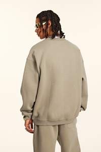 <span class=keywords><strong>Sweat</strong></span>-shirt unisexe en molleton de coton surdimensionné, col rond, personnalisable avec broderie de logo, pour <span class=keywords><strong>homme</strong></span>, hiver, uni - Product Image 6