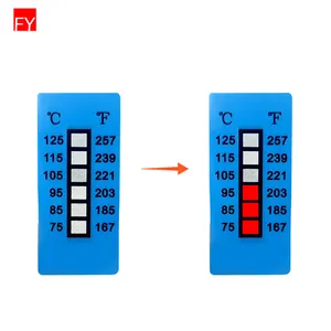 Autocollant adhésif personnalisé de couleur changeante, étiquette autocollante réversible, indicateur de température, prix d'usine