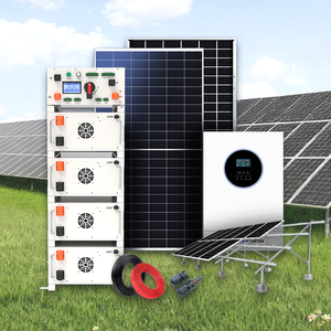 Système de stockage d'énergie solaire hybride 161 kWh, système d'alimentation solaire tout-en-un, panneau solaire, onduleur, batterie, ensemble complet - Product Image 1