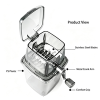 Broyeur à manivelle pour bouillettes, broyeur d'appâts manuel portable, râpe à glace multifonctionnelle, accessoires de pêche à la carpe en gros