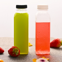 Bouteille vide en plastique transparent de qualité alimentaire jetable pour les boissons, jus, soda, champagne, boissons énergisantes pour animaux de compagnie