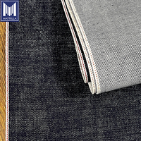 Tissu denim japonais sergé flammé 100 % coton biologique pour garçons et hommes, bordure selvedge, poids lourd, brut, 15 oz, pour pantalons et jeans