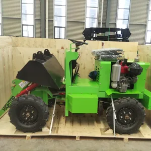 EPA Motor Mini Lader Front Elektro 500kg Bagger lader 1 Tonne Mini Radlader zu verkaufen