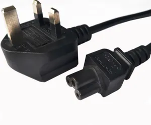 UK Netz kabel-RECHTER WINKEL-Kabel für TV Skybox,Sky Plus HDBox3 Pin Wand kabel zu Figure8C7