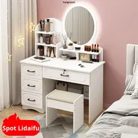 Table de toilette pour chambre à coucher, table de maquillage pour célébrités d'Internet, économique, simple, petit appartement, moderne, style européen, luxe léger