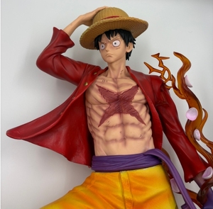 60CM grande taille 0NE pièce quatre empereurs <span class=keywords><strong>chapeau</strong></span> <span class=keywords><strong>de</strong></span> <span class=keywords><strong>paille</strong></span> Luffy <span class=keywords><strong>Manga</strong></span> Figurine Statue PVC Anime Figure jouets cadeau pour adultes - Product Image 3