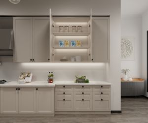 Luxury Modular Kitchen Solid <b>Wood</b> <b>Cabinet</b> Customizable Waterproof Eco-Friendly Plywood Made in China - Product Image 4