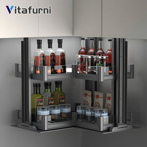 Vitafurni רהיטים חדשים חומרה אלומיניום הרמה חכמה מערכת קיר ארון חשמל אחסון מטבח חשמלי למשוך את סל סל - Product Image 1