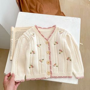Suéter de Punto para Niños de 0 a 3 Años, Chaqueta de Punto Bordada para Niñas Pequeñas, <span class=keywords><strong>Ropa</strong></span> para Bebés Recién Nacidos - Product Image 5