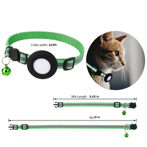 WaterProof Reflective Breakaway <strong>Pet</strong> Cat Collar for Airtag Protective Tracker Holder Anti <strong>Lost</strong> Positioning Collar <strong>Pet</strong> Collars - Product Image 5