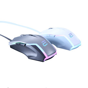800/1200/2400/6400 Dpi Wired Usb Optical Gaming Mouse Mini Rgb Backlit 6 Buttons Right-handed Aa <b>Battery</b> 1.5m Braided <b>Cable</b> - Product Image 2