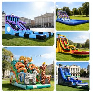 Longues glissières d'eau commerciales gonflables pour des glissières d'eau d'enfants et d'adultes - Product Image 5
