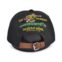 Casquette Snapback à Visière Plate Broderie Mascotte Dessin Animé Vintage, Chapeau Rétro Universitaire avec Lettrage, Unisexe, Logo Personnalisé, Fourniture en Gros OEM