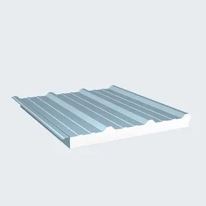 Diskon besar-besaran pabrik panel atap sandwich eps datar (poliuretan) panel atap sandwich/panel dinding/panel dekorasi