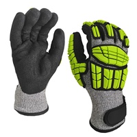 NMSAFETY Gants de sécurité anti-coupure en nitrile pour mécaniciens, résistants aux coupures et aux impacts EN4X44FP