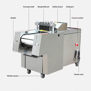 High Efficiency <b>Meat</b> Bone Chopper Machine Commercial Poultry Chicken Cutter Frozen <b>Meat</b> Dicing Machine - Product Image 4