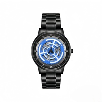 Montre à quartz pour hommes, cadran rotatif à 360 degrés, aiguilles lumineuses, résistance à l'eau de 10m, chronométrage précis