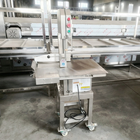 Machine à scier les os YouBan certifiée CE à haute efficacité - Coupe-viande et poisson congelé professionnel