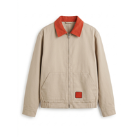 Blouson Bomber Décontracté Vintage en Velours Côtelé avec Col Montant et Fermeture Éclair sur le Devant, en Toile de Canard, Idéal pour le Travail Hivernal, pour Homme