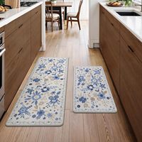 Tapis de cuisine moderne en PVC avec logo personnalisé CR, lavable, antidérapant, rembourré, anti-fatigue, pour la maison et le bureau