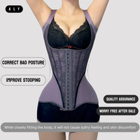Femmes ferme haute Stretch Nylon ventre taille formateur forme du corps minceur sans couture Body Shapewear Corsets tenue quotidienne pour