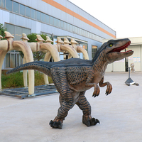 Costume de dinosaure robotique réaliste grandeur nature pour adulte, réaliste, qui marche, animatronique, location de costume de velociraptor, Zigong