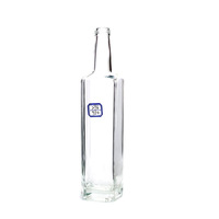 Bouteille en verre de 750 millilitres avec bouchon en liège et capuchon à vis, bouteille en verre pour boisson énergisante