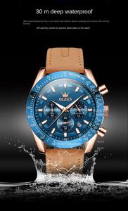 Reloj de Hombre Cronógrafo Multifuncional de Cuarzo Resistente al Agua, Modelo Nuevo y Popular Transfronterizo 2025 - Product Image 5