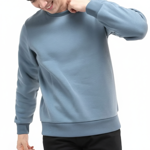 High Quality Fleece Custom Logo <b>Pullover</b> Cotton Sweatshirt Heavy Weight Crewneck Sweatshirt <b>Men</b> - Product Image 1